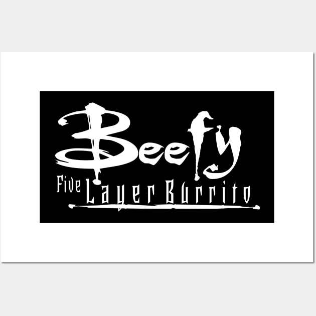 Beefy Five Layer - WHITE Wall Art by Gary Pounds